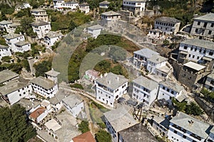 Aerial view at Makrinitsa village of Pelion, Greece