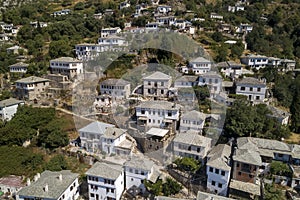 Aerial view at Makrinitsa village of Pelion, Greece