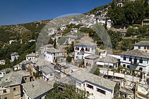 Aerial view at Makrinitsa village of Pelion, Greece