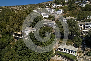 Aerial view at Makrinitsa village of Pelion, Greece