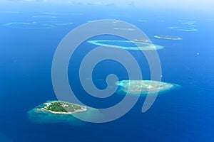Aerial view of Male Atoll