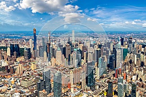 Aerial view of Manhattan in New York