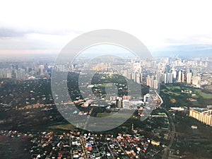 Aerial view of Manila, Philippines