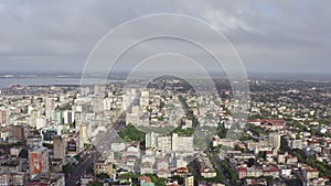 Aerial view Maputo Mozambique.