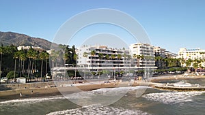 Aerial view of Marbella, Andalusia. Southern Spain