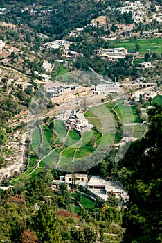 Aerial view Margalla Hills Islamabad