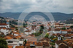 Aerial view of Mariana City - Minas Gerais, Brazil