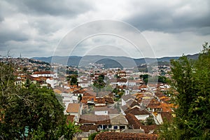 Aerial view of Mariana City - Minas Gerais, Brazil