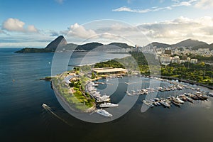 Aerial View of Marina da Gloria in Rio de Janeiro photo