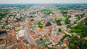 Aerial View of Marostica with \