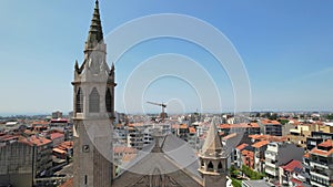 Aerial view of Marques Church in Porto