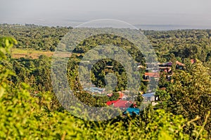 Aerial view of Marsabit town, Ken