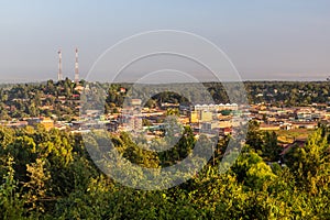 Aerial view of Marsabit town, Ken