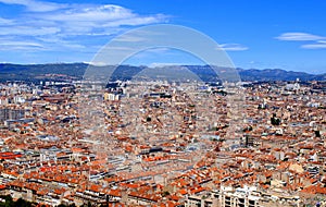 Aerial view of Marseille
