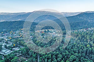 Aerial view of Marysville in Victoria.