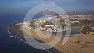 Aerial view of Maspalomas and Meloneras, Gran Canaria