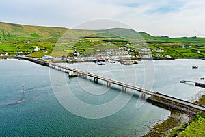 Maurice O\'Neill Memorial Bridge, a bridge connecting Portmagee town and Valentia Island, county Kerry, Ireland photo