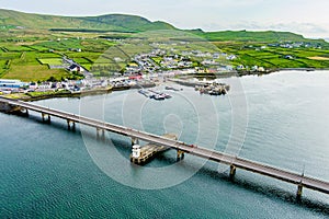 Maurice O\'Neill Memorial Bridge, a bridge connecting Portmagee town and Valentia Island, county Kerry, Ireland photo