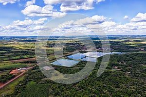 Aerial view of Mauricio Jose Troche in Paraguay.