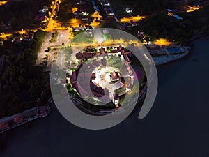 Aerial view of Medan Selera Ikan Klasik Terapung Umba