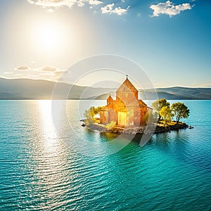 Sevanavank Monastery on Lake Sevan, Armenia