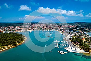 Aerial view from Medulin town and Medulin marina