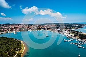 Aerial view from Medulin town and Medulin marina