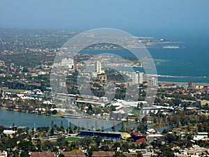 Aerial view of Melbourne, Australia