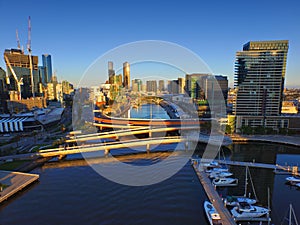 Aerial View Melbourne CBD