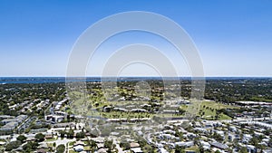 An Aerial View of Melbourne Toward the Atlantic photo