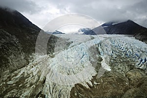 Aerial view of Mendenhall Glacier, Juneau, Alaska
