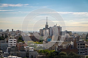 Aerial view of Mendoza City and Edificio Gomez Building - Mendoza, Argentina photo