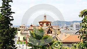 Aerial view of Mercat de les Flors, Barcelona