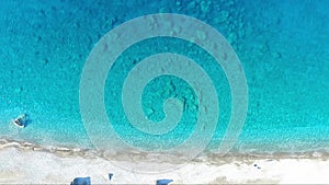 Aerial view of Metochi beach , Evvia, Greece