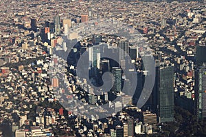 Aerial view of Mexico City