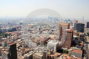 Aerial view of Mexico City