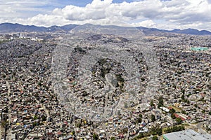 Aerial view of mexico city photo