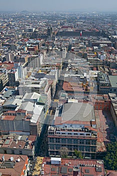 Aerial view of Mexico City, Mexico