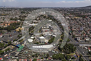 Aerial view of mexico city photo