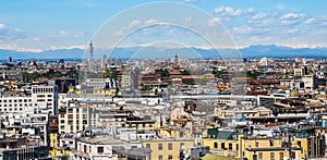 Aerial view of Milan, Italy