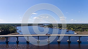 Aerial view of Mobile Bay, Alabama