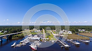 Aerial view of Mobile Bay, Alabama