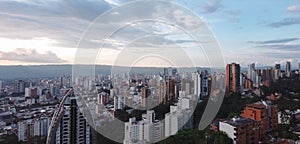 Aerial view of modern buildings in Bucaramanga, Colombia photo