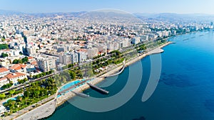 Aerial view of Molos, Limassol, Cyprus