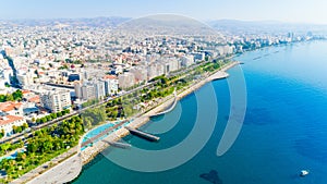 Aerial view of Molos, Limassol, Cyprus