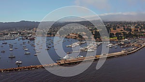 Aerial view of the Monterey Bay Aquarium, Pacific Grove