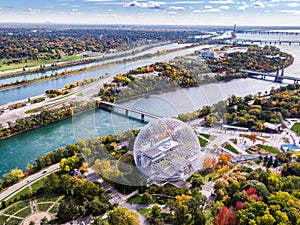 Aerial View of Montreal, Quebec, Canada