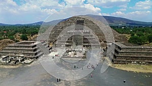 Aerial view of the Moon pyramid