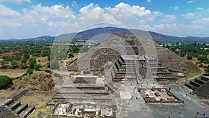 Aerial view of the Moon pyramid (TAKE 3)