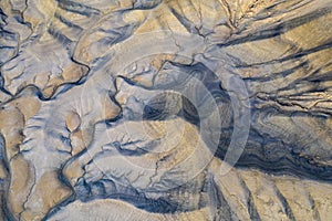 Aerial view at Moonscape Overlook in Utah photo